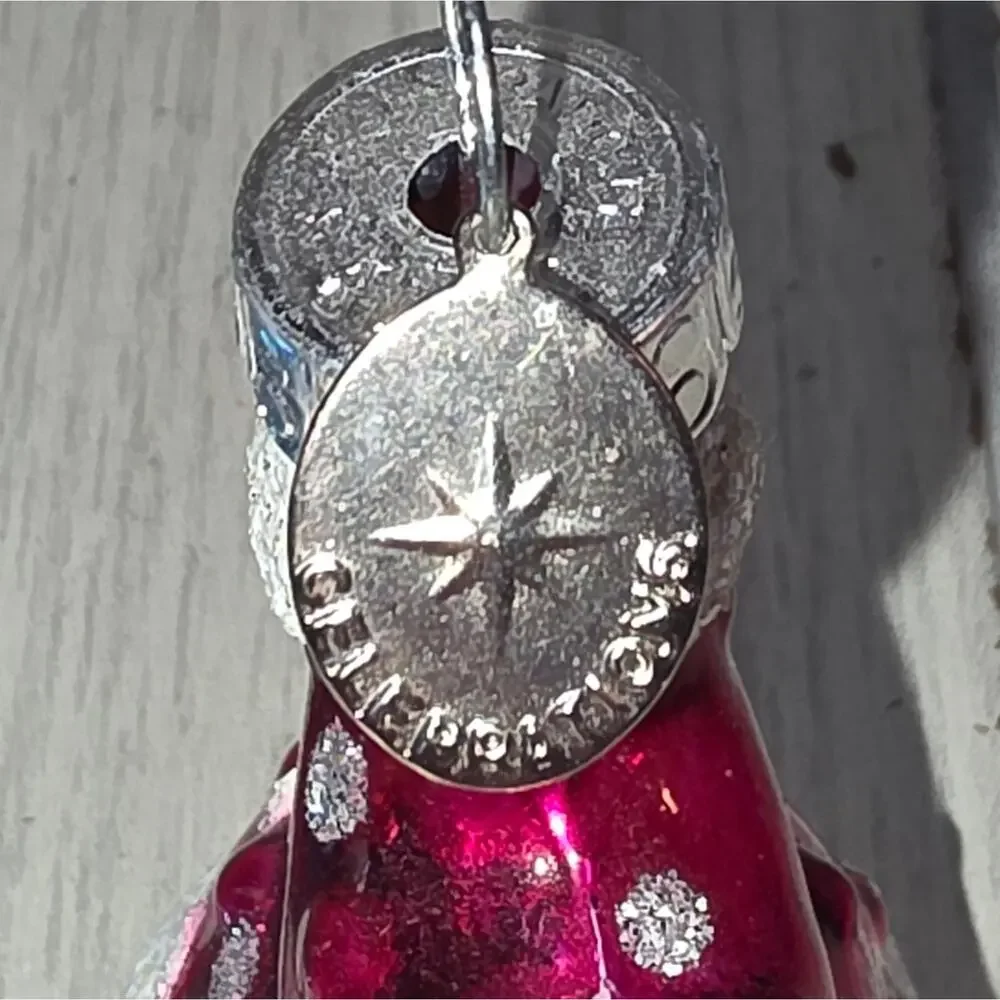 Christopher Radko Celebrations Santa Claus Ornament Glass Set Of 3 Christmas